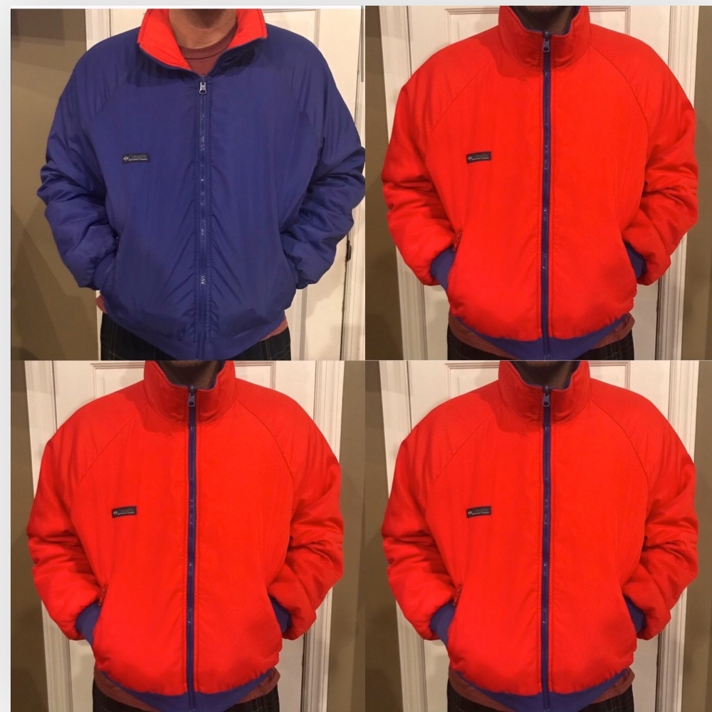 Columbia red blue reversible thinsulate coat  XL
